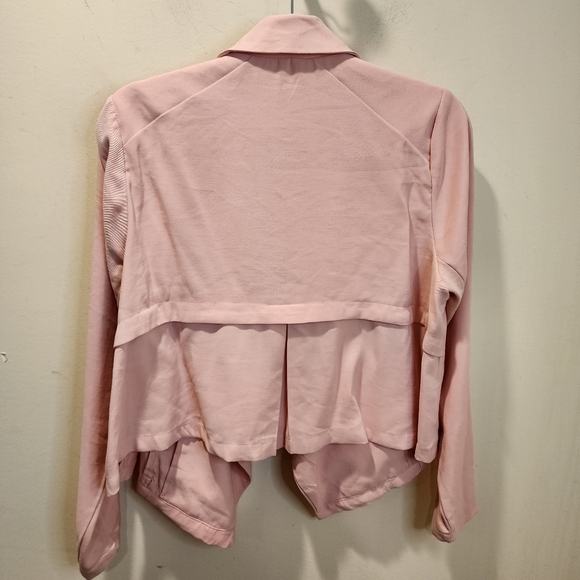 Torrid Plus Sizr Pink Blazer Asymmetrical Draped Design  Fits Size 10 - Picture 8 of 13